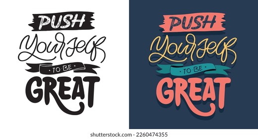 Cute hand drawn doodle lettering postcard, t-shirt design, mug print.