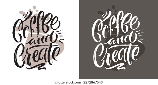Cute hand drawn doodle lettering postcard about life. Lettering for t-shirt design, mug print, invitation.