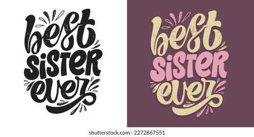 Cute hand drawn doodle lettering postcard about life. Lettering for t-shirt design, mug print, invitation.