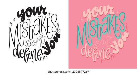 Cute hand drawn doodle lettering art. Lettering postcard, t-shirt design, tee print, mug print.