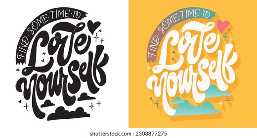Cute hand drawn doodle lettering art. Lettering postcard, t-shirt design, tee print, mug print.
