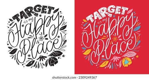 Cute hand drawn doodle lettering art. Lettering postcard, t-shirt design, tee print, mug print.