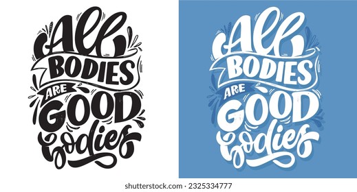 Cute hand drawn doodle lettering postcard. T-shirt design, mug print, tee design, lettering art.