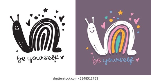 Cute hand drawn doodle lettering poster. Lettering fot t-shirt design, mug print, bag print.