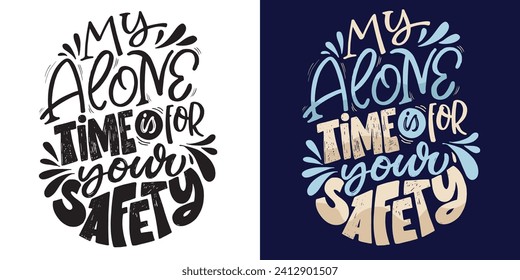 Cute hand drawn doodle lettering postcard. T-shirt design, fashion art letetring. 100% vector file