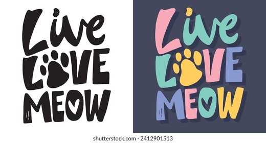 Cute hand drawn doodle lettering postcard. T-shirt design, fashion art letetring. 100% vector file