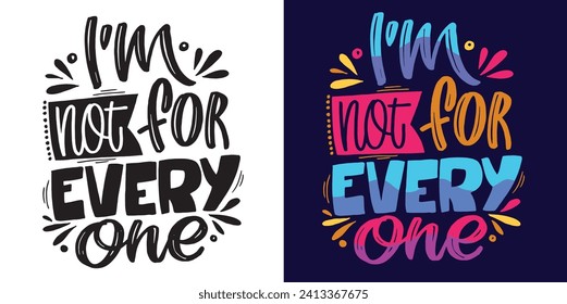Cute hand drawn doodle lettering postcard. T-shirt design, fashion art letetring. 100% vector file