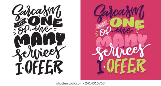 Cute hand drawn doodle lettering postcard. T-shirt design, fashion art letetring. 100% vector file
