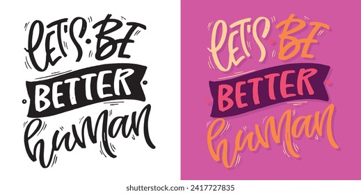 Cute hand drawn doodle lettering postcard, lettering print t-shirt design, 100% vector design.