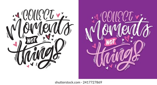 Cute hand drawn doodle lettering postcard, lettering print t-shirt design, 100% vector design.