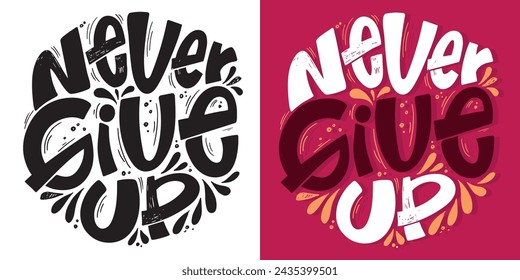 Cute hand drawn doodle lettering postcard. T-shirt design, fashion art letetring. 100% vector file