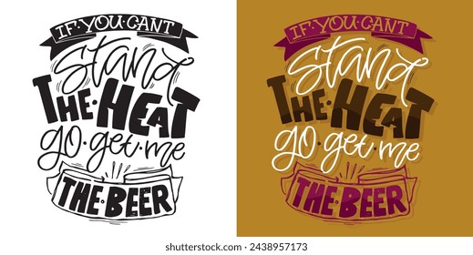 Cute hand drawn doodle lettering postcard, lettering quote. 100% vector image