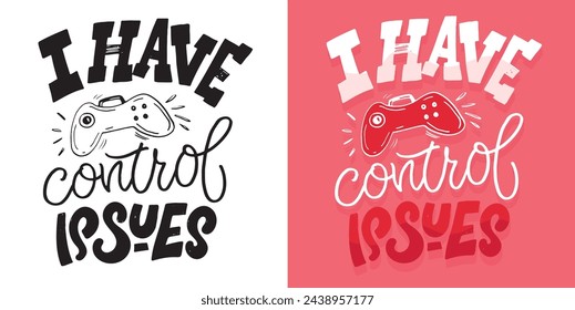 Cute hand drawn doodle lettering postcard, lettering quote. 100% vector image