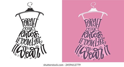 Cute hand drawn doodle lettering. Lettering for tee, mug print, postcard. 100% vector image
