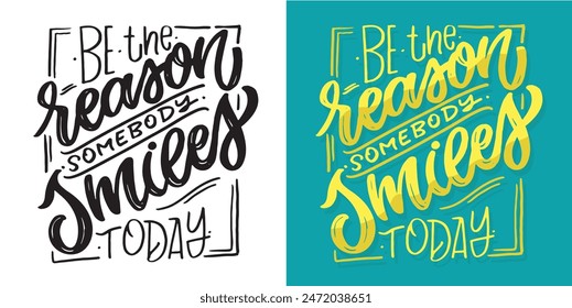 Cute hand drawn doodle lettering quote. Lettering for t-shirt design, mug print, bag print, clothes fashion. 100% hand drawn vector image.