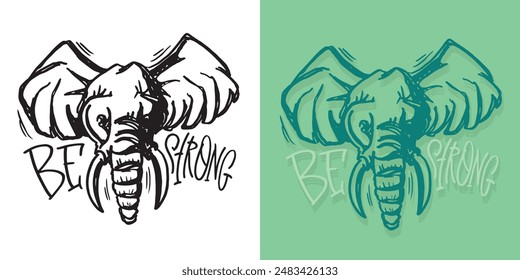 Cute hand drawn doodle lettering quote. Lettering for t-shirt design, mug print, bag print, clothes fashion. 100% hand drawn vector image.