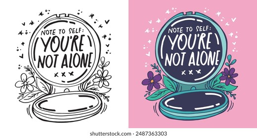 Cute hand drawn doodle lettering quote. Lettering for t-shirt design, mug print, bag print, clothes fashion. 100% hand drawn vector image.