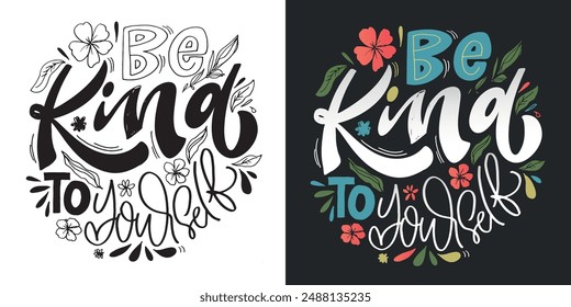 Cute hand drawn doodle lettering quote. Lettering for t-shirt design, mug print, bag print, clothes fashion. 100% hand drawn vector image.