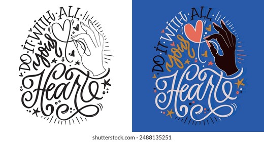 Cute hand drawn doodle lettering quote. Lettering for t-shirt design, mug print, bag print, clothes fashion. 100% hand drawn vector image.