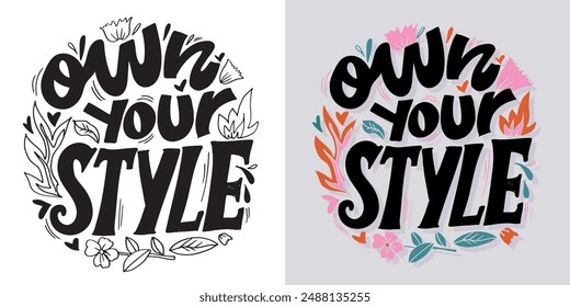 Cute hand drawn doodle lettering quote. Lettering for t-shirt design, mug print, bag print, clothes fashion. 100% hand drawn vector image.