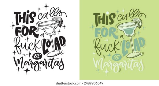 Cute hand drawn doodle lettering quote. Lettering for t-shirt design, mug print, bag print, clothes fashion. 100% hand drawn vector image.	