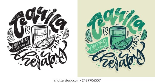 Lindo dibujado a mano doodle letra cita. Letras para el diseño de la camiseta, impresión de la taza, impresión del bolso, moda de la ropa. 100% dibujado a mano Imagen de Vector.	