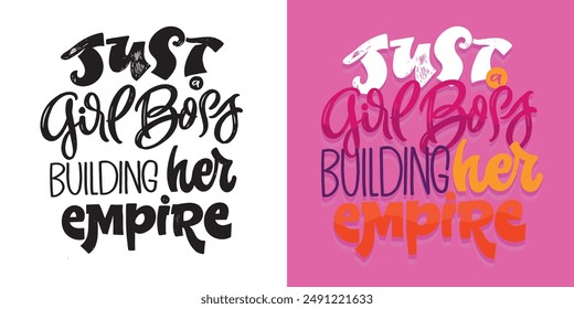 Cute hand drawn doodle lettering quote. Lettering for t-shirt design, mug print, bag print, clothes fashion. 100% hand drawn vector image.