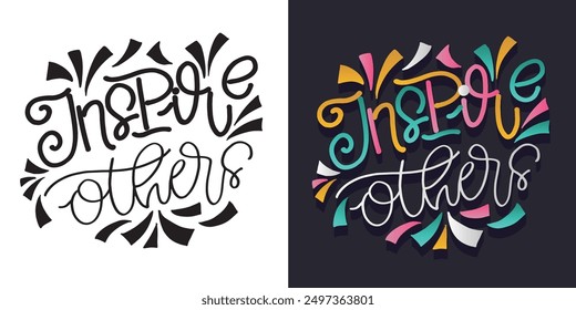 Cute hand drawn doodle lettering quote. Lettering for t-shirt design, mug print, bag print, clothes fashion. 100% hand drawn vector image.