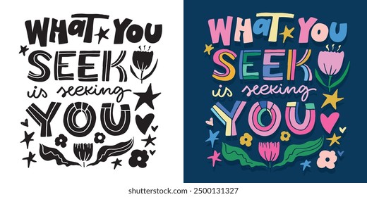 Cute hand drawn doodle lettering quote. Lettering for t-shirt design, mug print, bag print, clothes fashion. 100% hand drawn vector image.