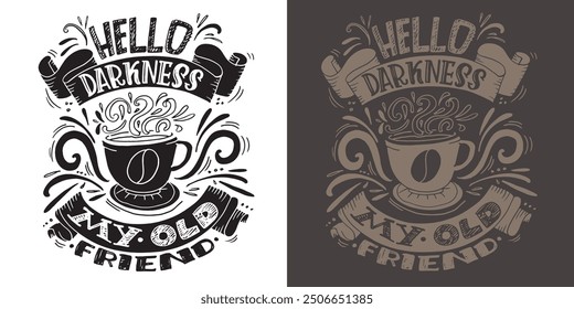 Linda cita de letras de doodle dibujadas a mano. Letras para el diseño de la camiseta, impresión de la taza, impresión del bolso, moda de la ropa. Imagen de Vector 100% dibujado a mano.
