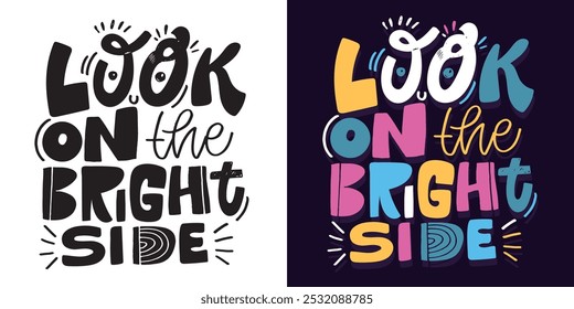 Linda cita de letras de doodle dibujadas a mano. Letras para el diseño de la camiseta, impresión de la taza, impresión del bolso, moda de la ropa. Imagen de Vector 100% dibujado a mano.