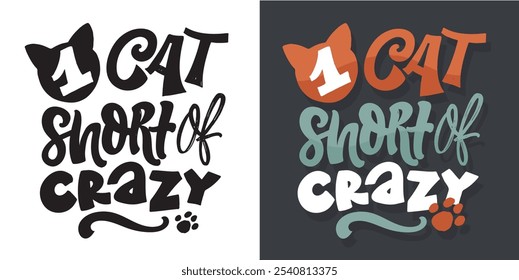 Cute hand drawn doodle lettering quote about pet. Lettering for t-shirt design, mug print, bag print, clothes fashion. 100% hand drawn vector image.