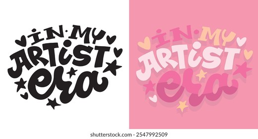 Cute hand drawn doodle lettering quote. Lettering for t-shirt design, mug print, bag print, clothes fashion. 100% hand drawn vector image.