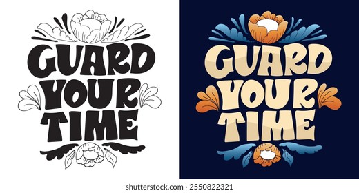 Cute hand drawn doodle lettering quote. Lettering for t-shirt design, mug print, bag print, clothes fashion. 100% hand drawn vector image.