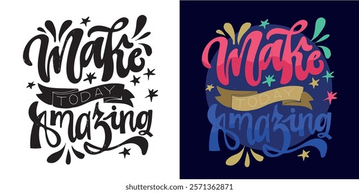 Cute hand drawn doodle lettering quote. Lettering for t-shirt design, mug print, bag print, clothes fashion. 100% hand drawn vector image.