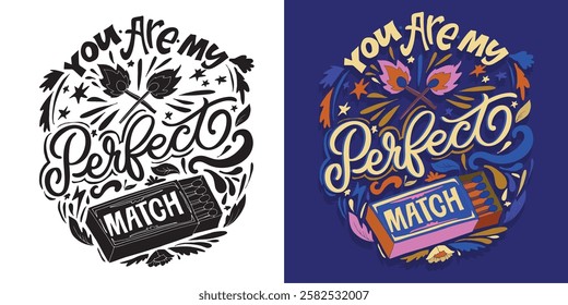 Cute hand drawn doodle lettering quote. Lettering for t-shirt design, mug print, bag print, clothes fashion. 100% hand drawn vector image.