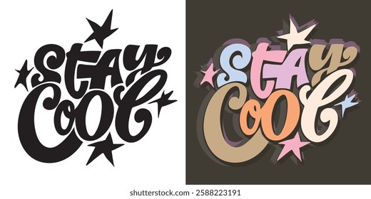 Cute hand drawn doodle lettering quote. Lettering for t-shirt design, mug print, bag print, clothes fashion. 100% hand drawn vector image.