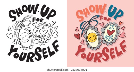 Cute hand drawn doodle lettering quote. Lettering for t-shirt design, mug print, bag print, clothes fashion. 100% hand drawn vector image.