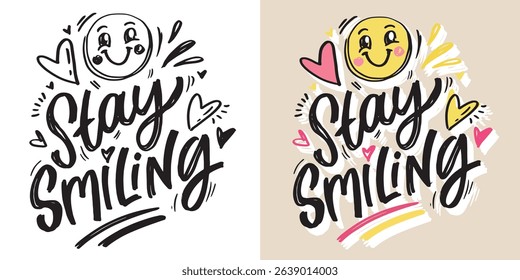 Cute hand drawn doodle lettering quote. Lettering for t-shirt design, mug print, bag print, clothes fashion. 100% hand drawn vector image.