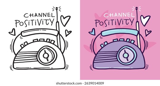 Cute hand drawn doodle lettering quote. Lettering for t-shirt design, mug print, bag print, clothes fashion. 100% hand drawn vector image.