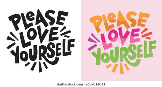 Cute hand drawn doodle lettering quote. Lettering for t-shirt design, mug print, bag print, clothes fashion. 100% hand drawn vector image.