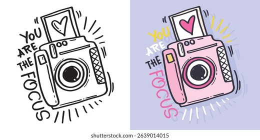Cute hand drawn doodle lettering quote. Lettering for t-shirt design, mug print, bag print, clothes fashion. 100% hand drawn vector image.