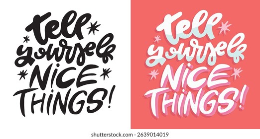 Cute hand drawn doodle lettering quote. Lettering for t-shirt design, mug print, bag print, clothes fashion. 100% hand drawn vector image.