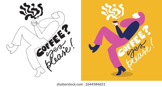 Cute hand drawn doodle lettering quote. Lettering for t-shirt design, mug print, bag print, clothes fashion. 100% hand drawn vector image.