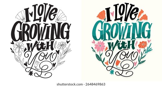 Cute hand drawn doodle lettering quote. Lettering for t-shirt design, mug print, bag print, clothes fashion. 100% hand drawn vector image.