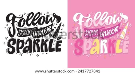 Cute hand drawn doodle lettering postcard, lettering print t-shirt design, 100% vector design.