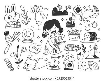 Arte de línea de doodle dibujado a mano