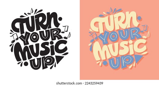 Cute hand drawn doodle motivation lettering phrase postcard. Lettering art label. T-shirt design, mug print.