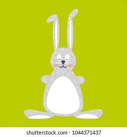 Cute Hand Drawn Easter Bunny