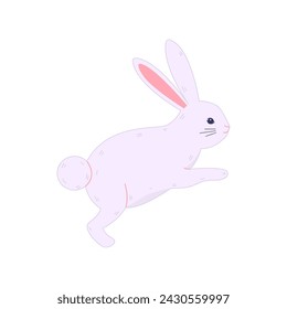 cute hand drawn easter bunny illustration